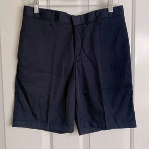 NWOT boys/teen MILLS UNIFORM CO PREP navy blue shorts 30 waist